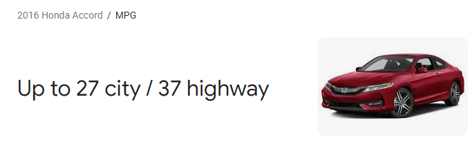 Accord MPG